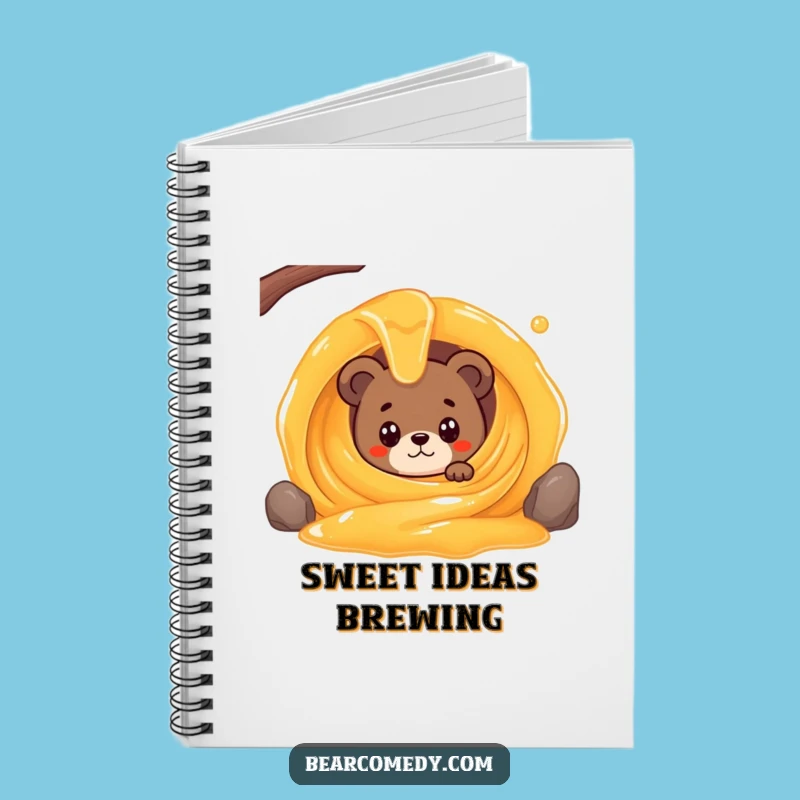 Funny Bear Honey Notebook: Jot Down Sweet Ideas with Hilarious Bear Charm, Perfect Gift