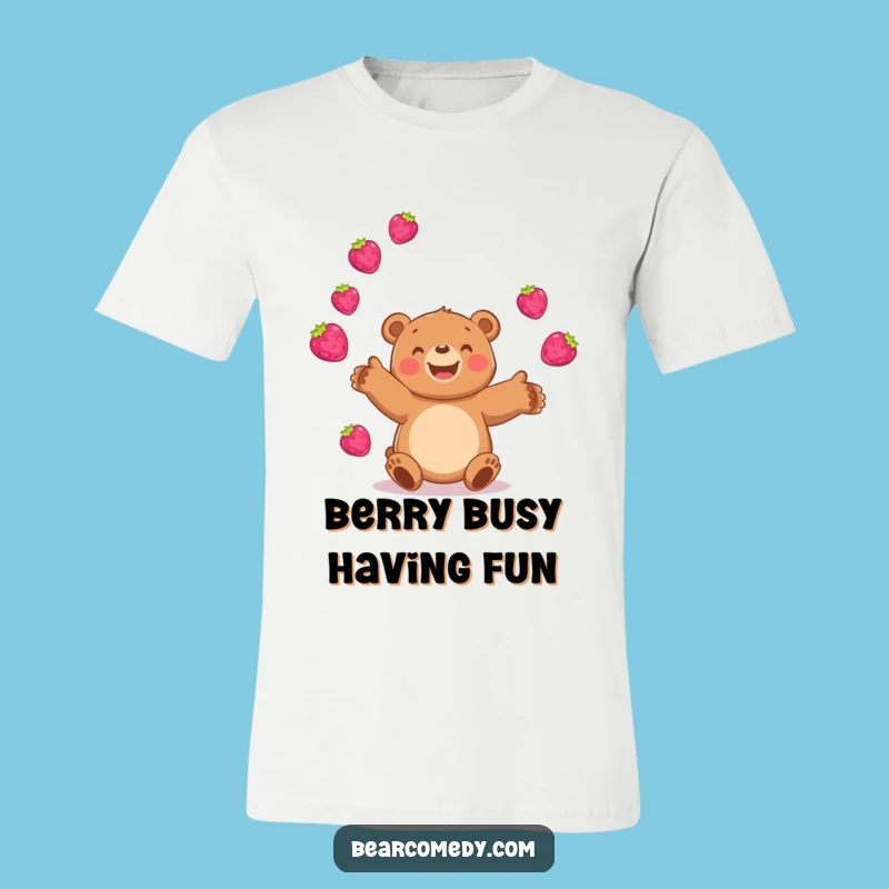 Berry Good Fun: Funny Bear Juggling Berries T-Shirt