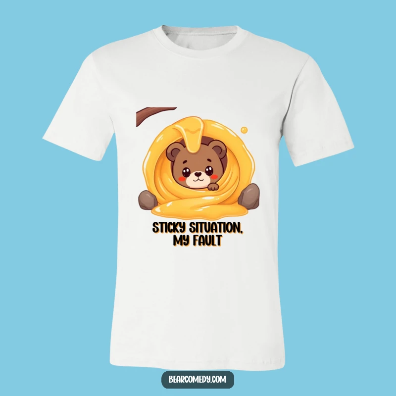 Funny Bear Honey T-Shirt: Wide-Eyed Humor for Your Sweetest Adventures, Great Gift