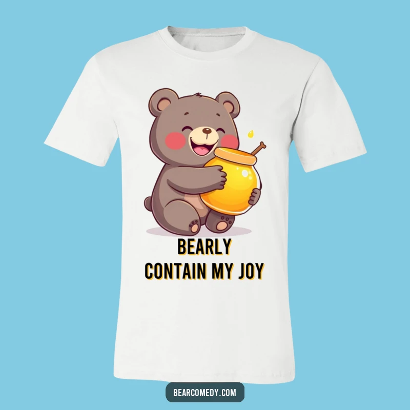 Funny Honey Bear T-Shirt: Wear Your Love for Honey with Joyful Style