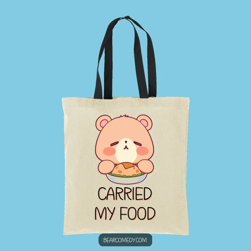 Funny Sleepy Bear Yawn Tote Bag: Carry Your Comfort and Humor
