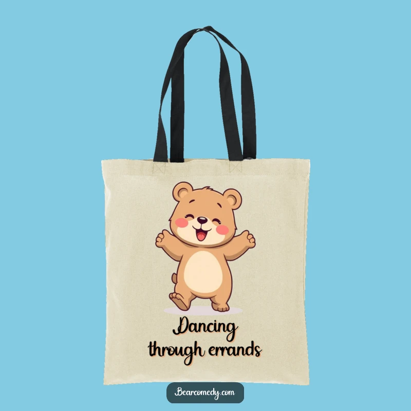 Funny Dancing Bear Tote Bag - Carry Your Moves with This Hilarious Accessory!