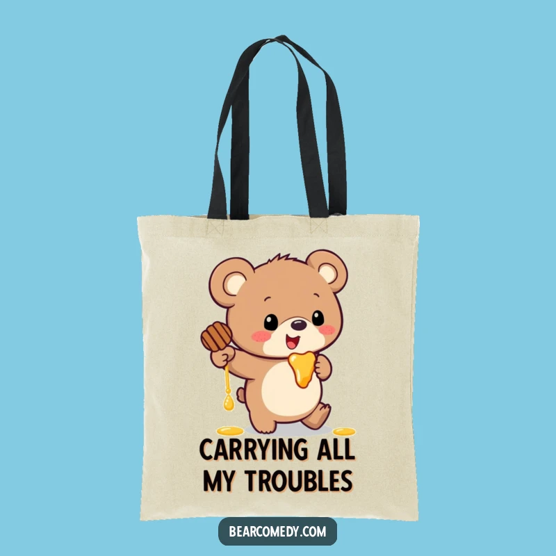Funny Bear Honey Tote: Comical Trip Design, Practical and Hilarious Funny Gift Bag